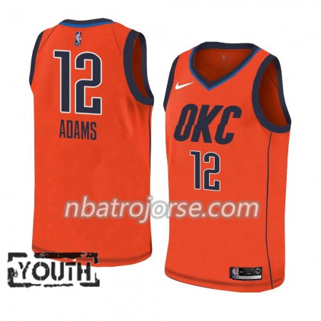 Barn Oklahoma City Thunder Tröja Steven Adams 12 2018-19 Nike Rosa Swingman
